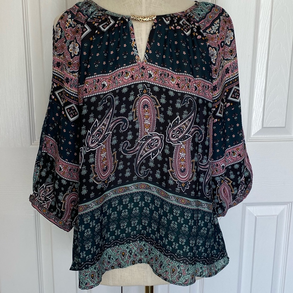 Flowy Paisley Lightweight Top